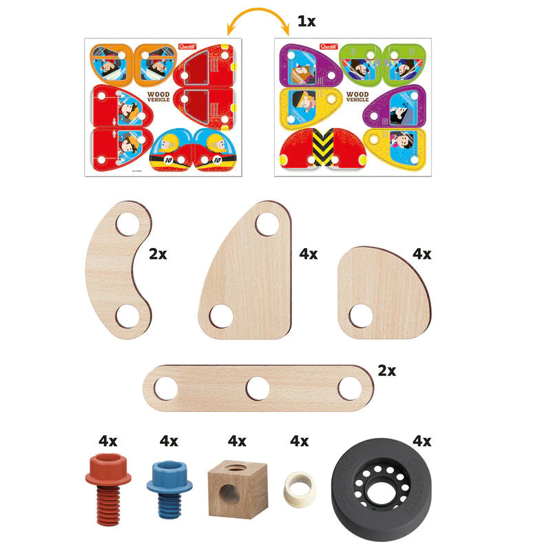 Quercetti PLay Bio Wood Vehicle