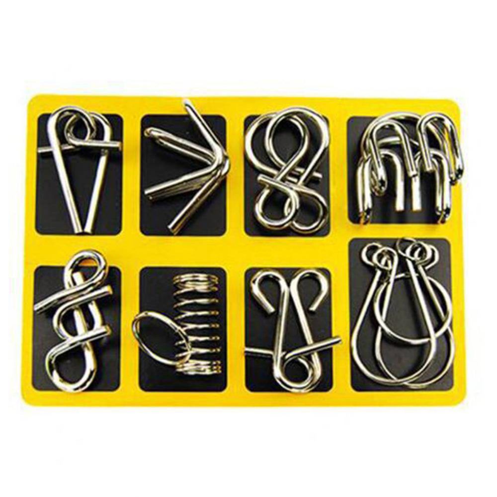 Montessori Stlye Metal Puzzles (8 set)