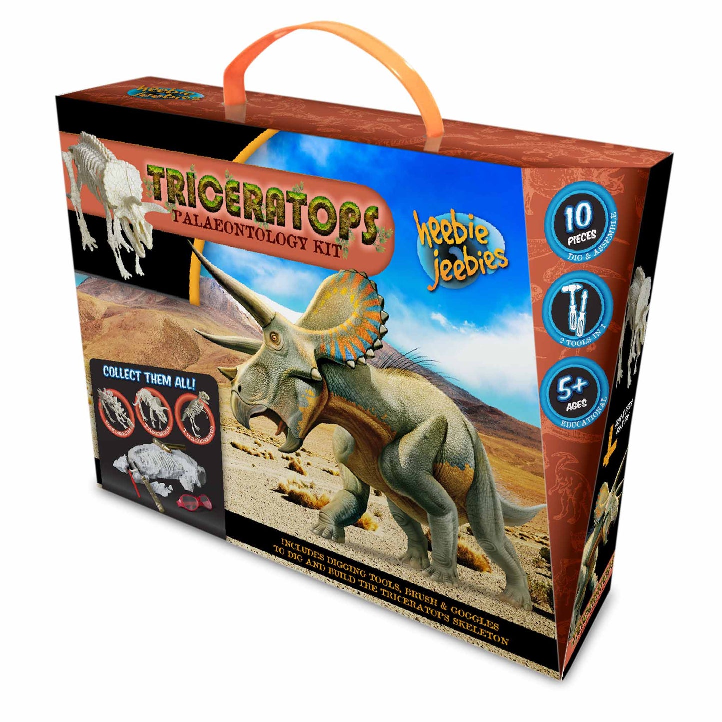 Heebie Jeebie Triceratops Paleontology Kit