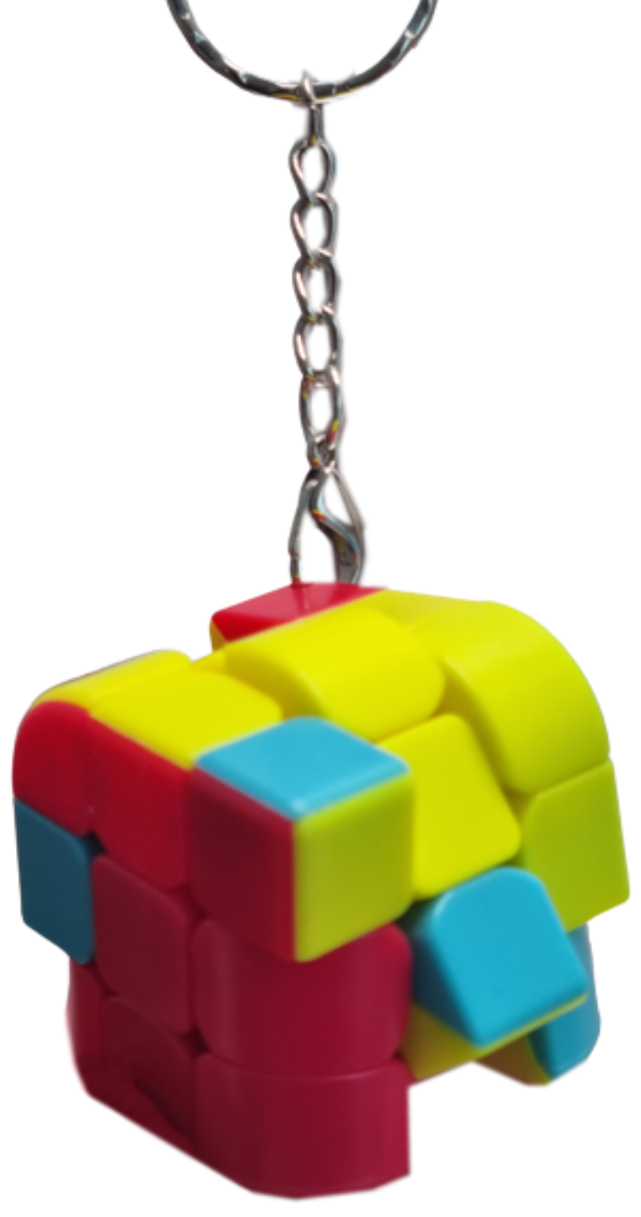 3 Face Cube Keyring