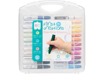 First Creations Easy Grip Crayons 24pk