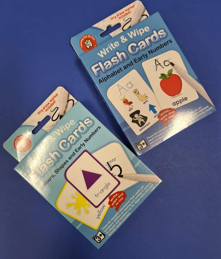 Flash Card, Alphabet and Numbers &amp; Colours and Shapes