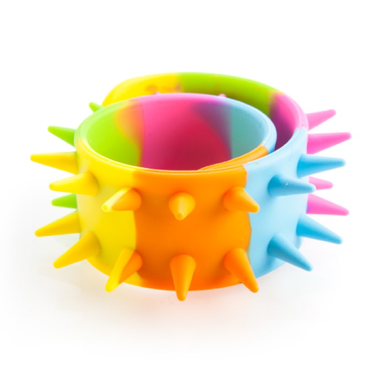 Rainbow Spiky Snap Bracelet